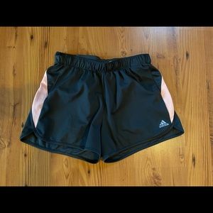 Grey and peach Adidas Climalite Shorts